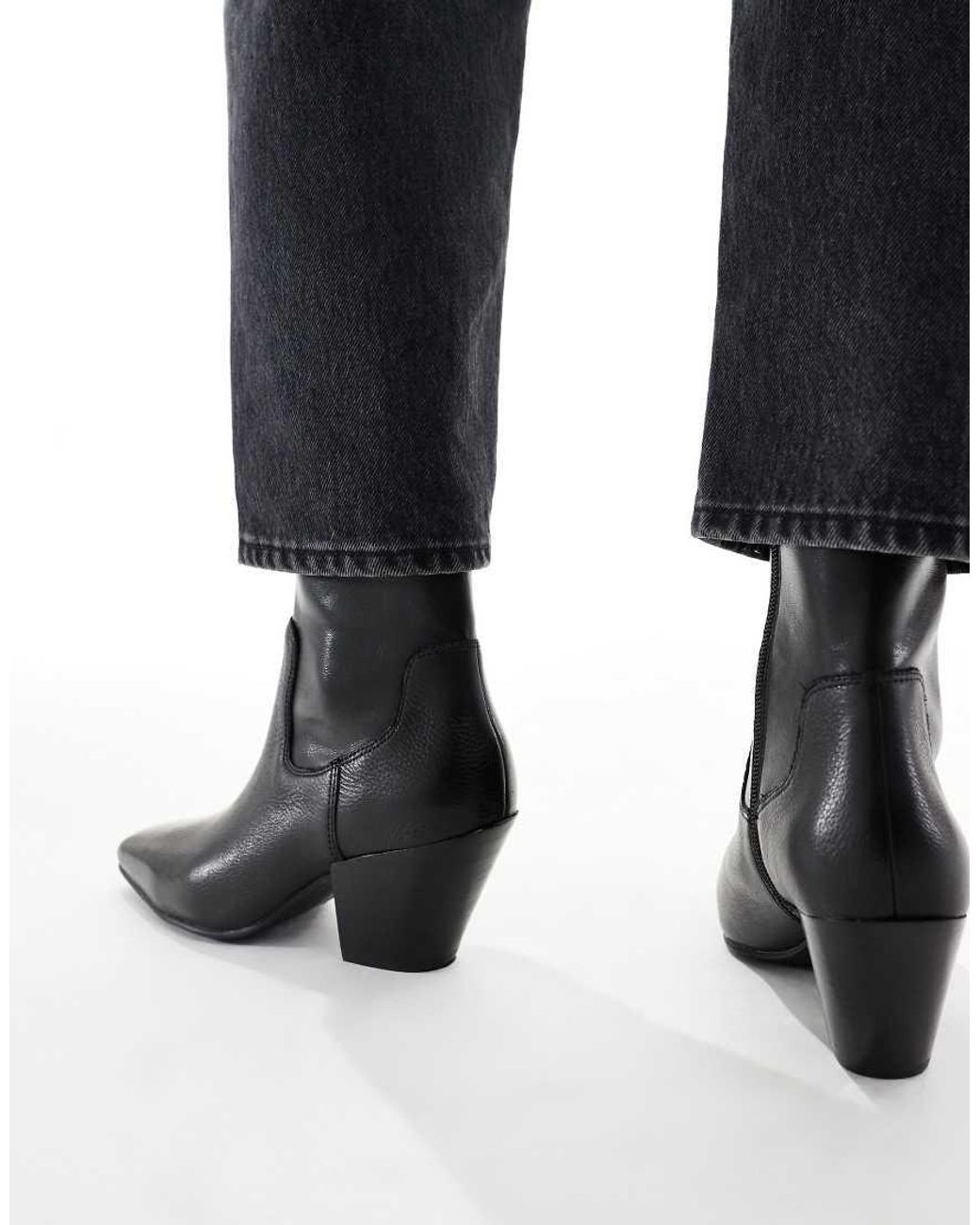 ALDO Black Adwaodith Sock Low Heeled Ankle Boot