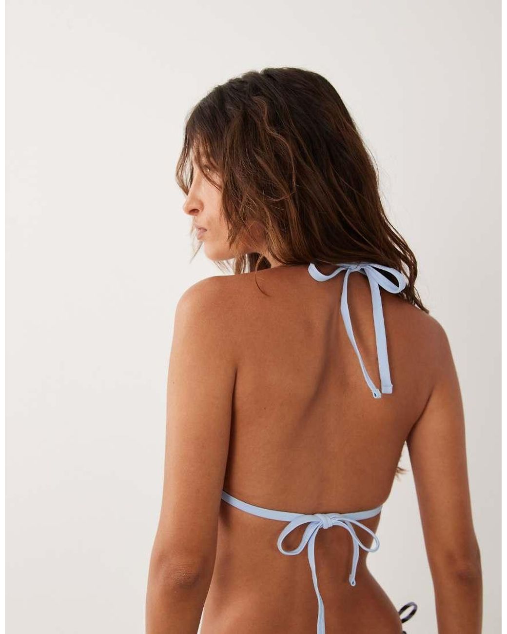 Abercrombie & Fitch Brown Reversible Triangle Bikini Top Co-ord