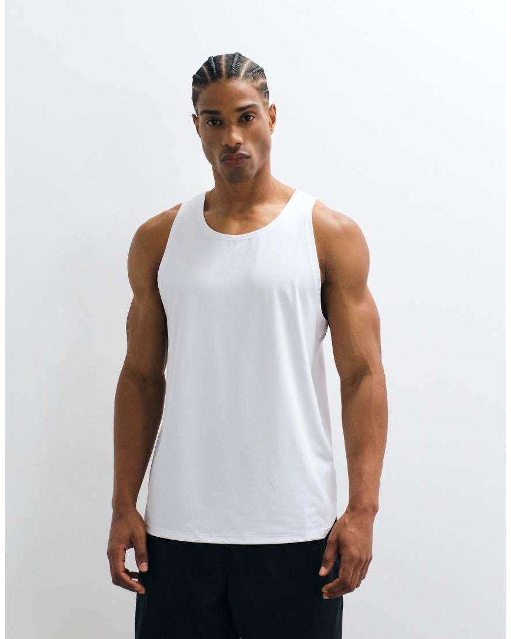 4505 Multicolor Icon Quick Dry Mesh Training Vest With Racer Back 2 Pack for men