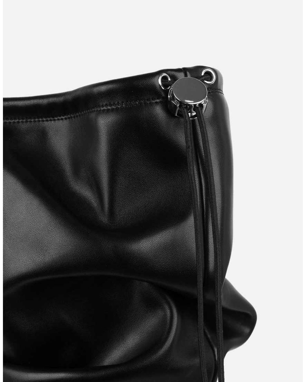 SIMMI Black Serenity Ruched High Boots