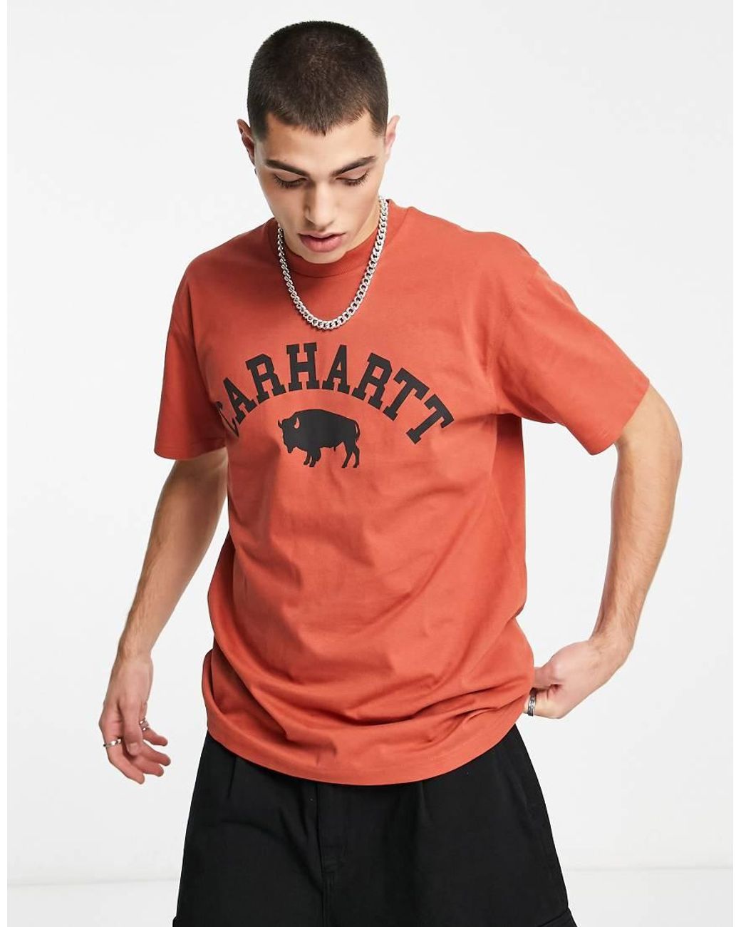 Carhartt Orange Locker T-shirt for men