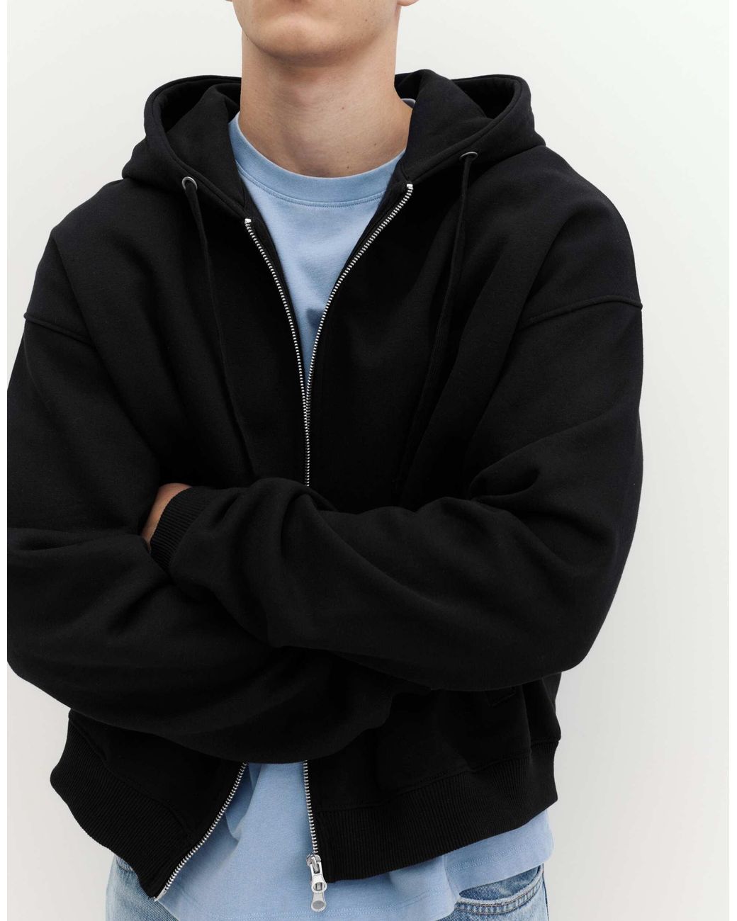 Pull&Bear – kapuzenpullover in Black für Herren