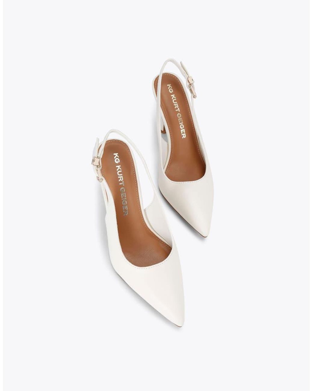 KG by Kurt Geiger White Adina Heeled Shoes