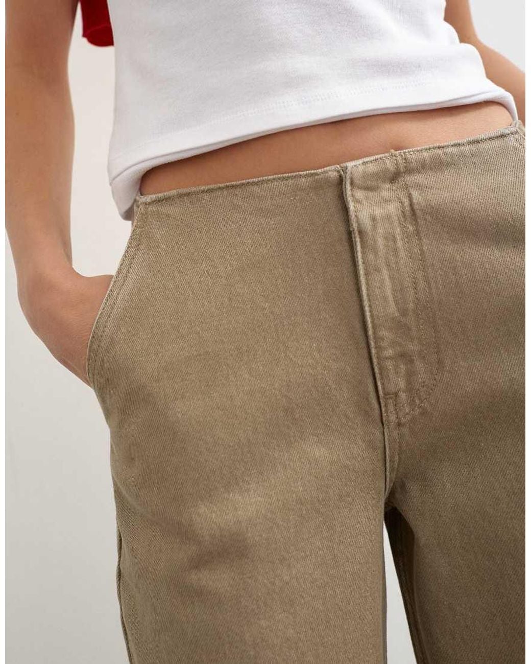 TOPSHOP Natural Waistbandless Jean