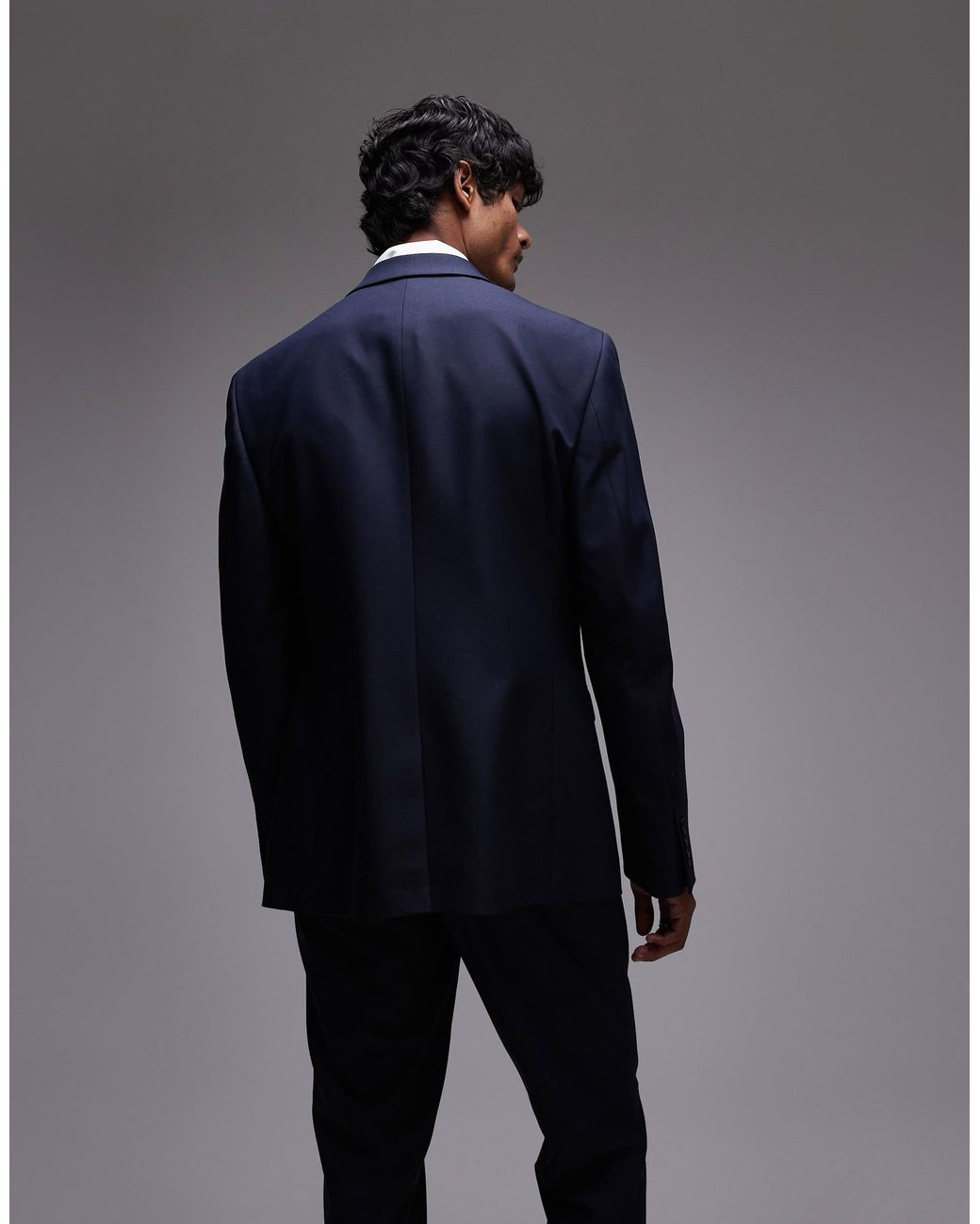 Topman Black Slim Suit Jacket for men