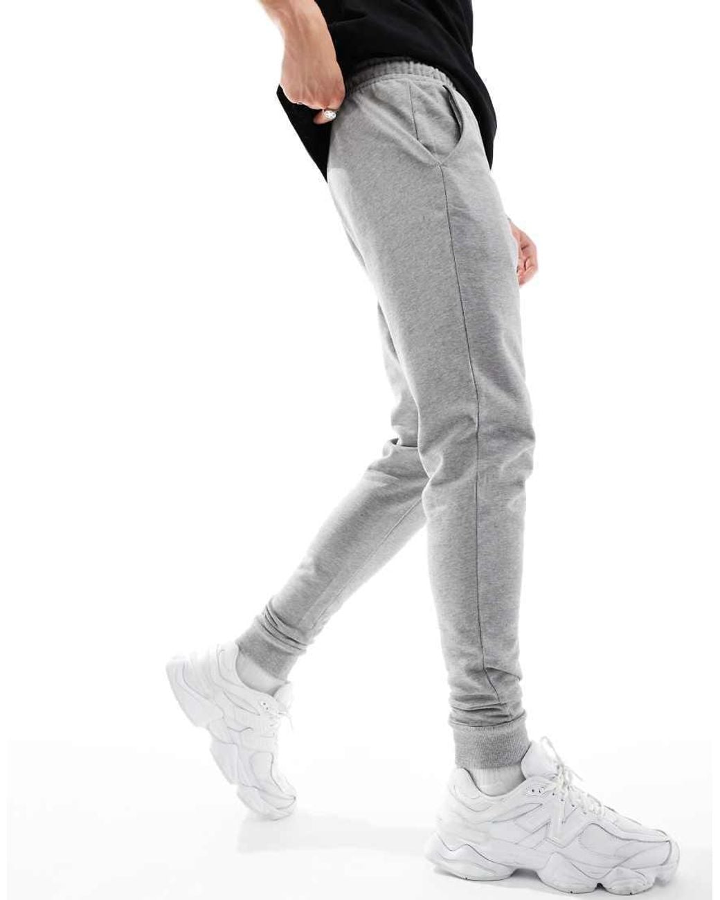 ASOS White Essential Slim Joggers for men