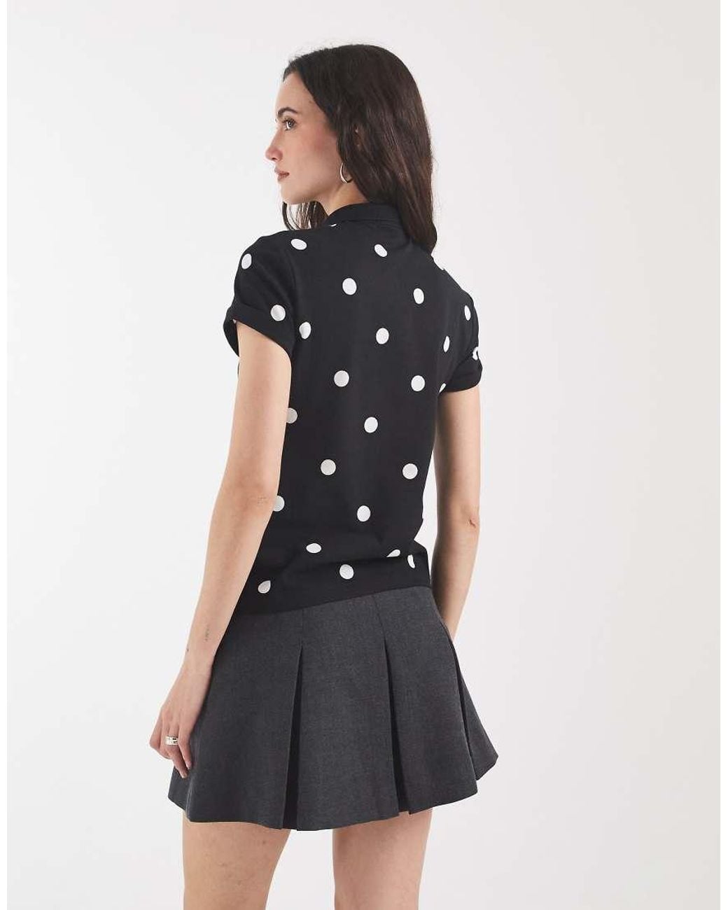 Fred Perry Black X Amy Winehouse Polka Dot Polo Shirt