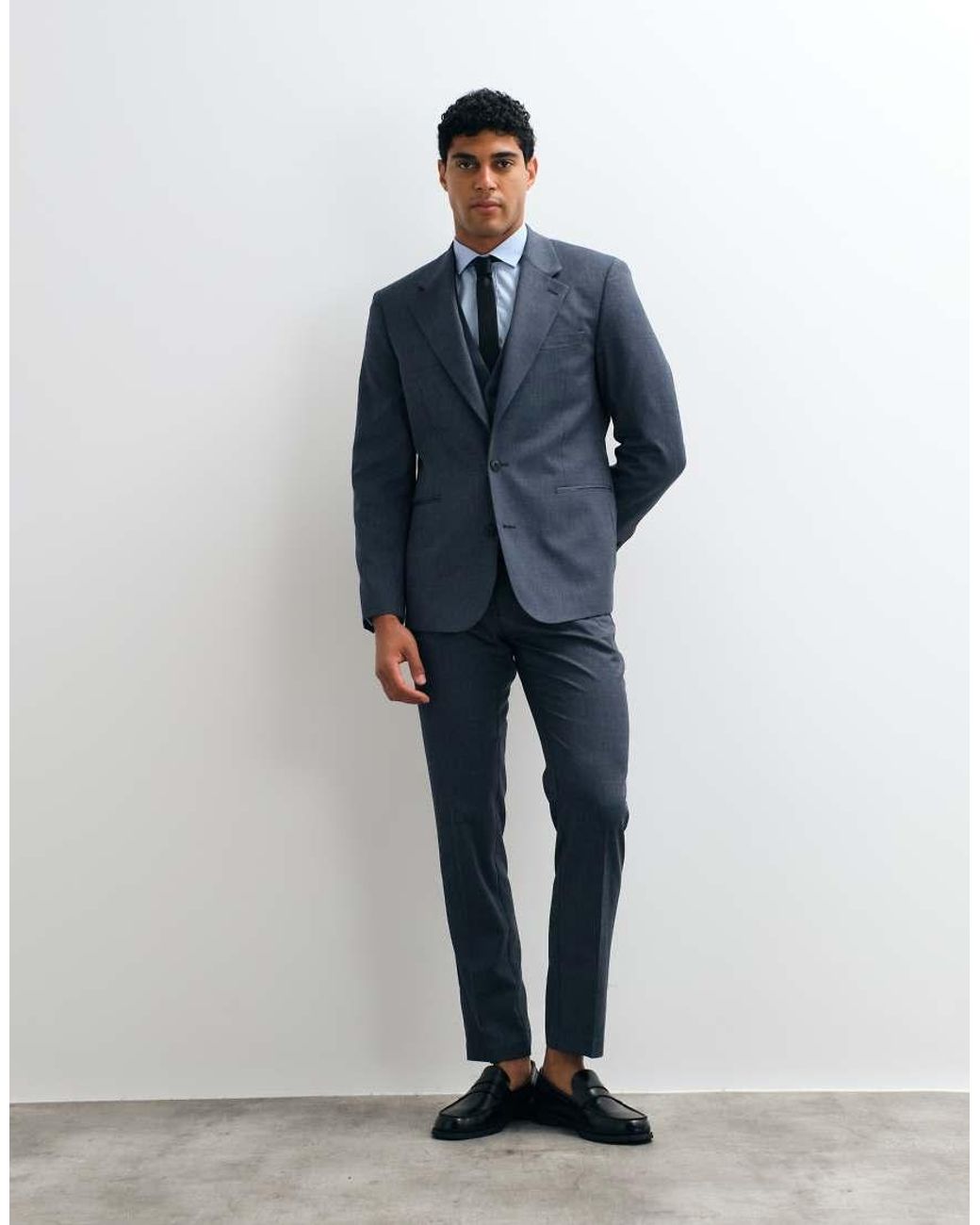 ASOS Blue Slim Suit Jacket for men