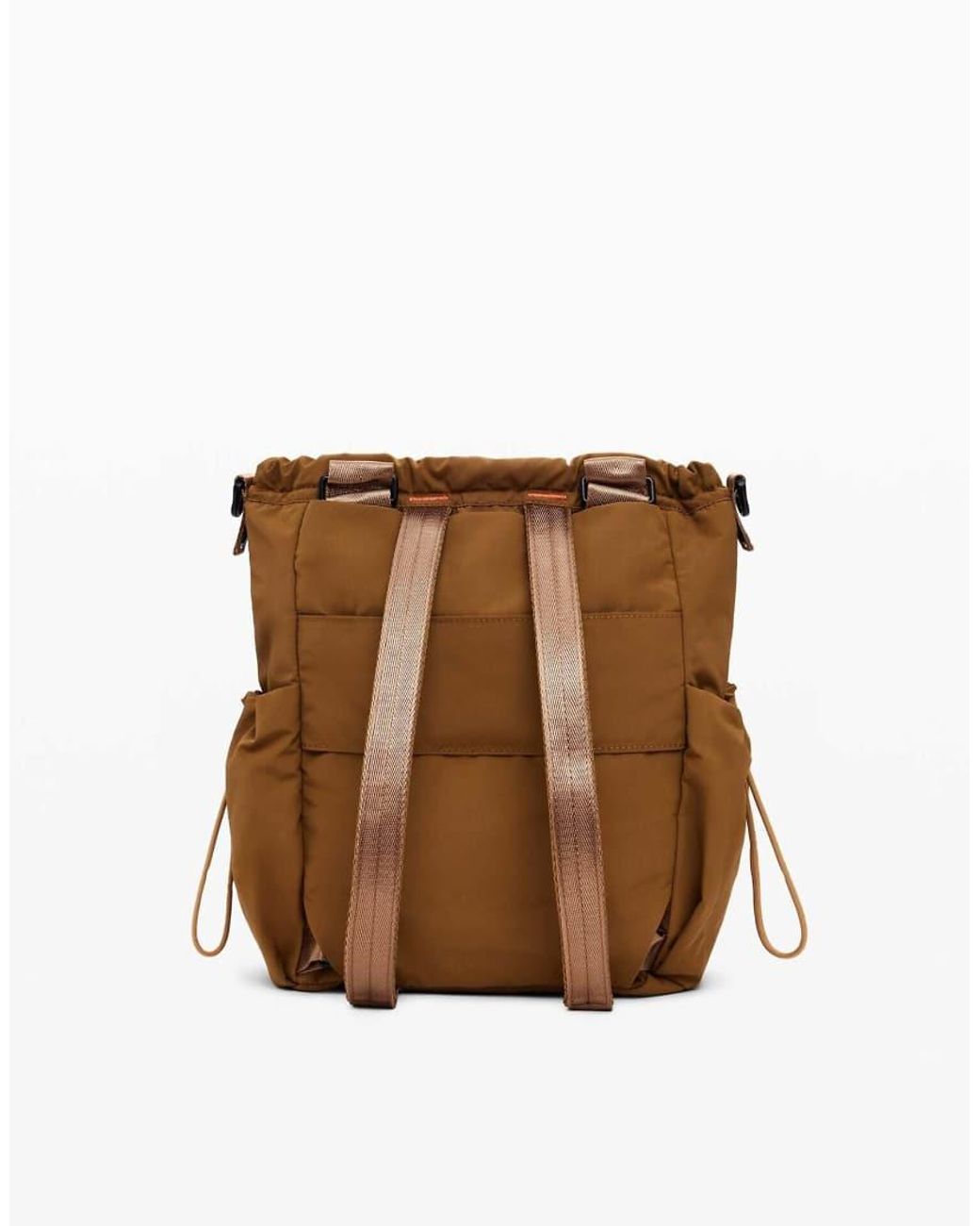 Desigual Brown Multi-Position Backpack With Drawstrings