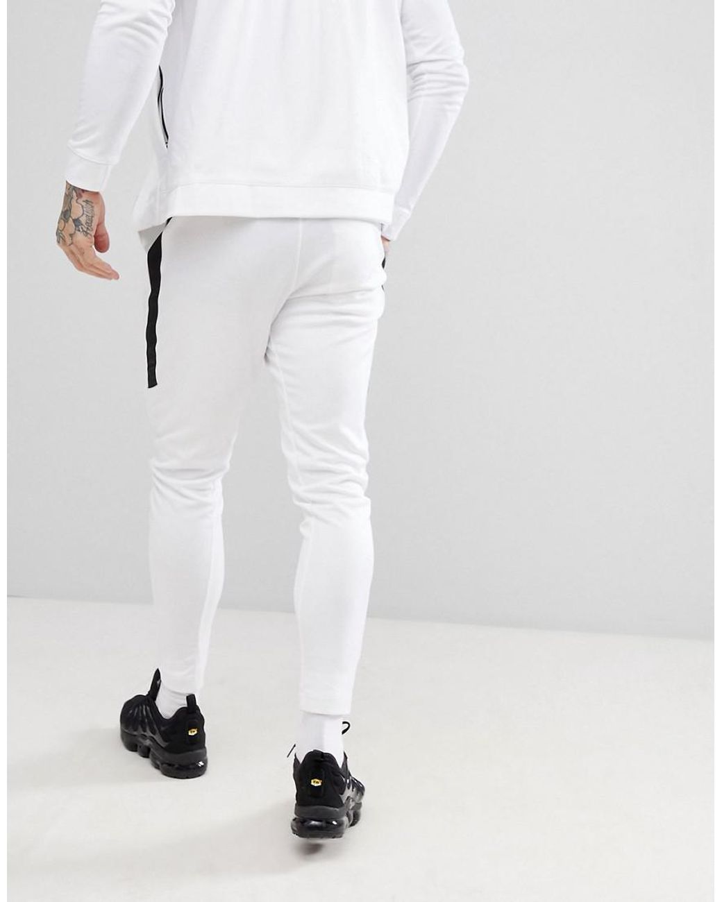 maquinilla de afeitar Dato Rápido Nike Tribute Joggers In White 861652-100 for Men | Lyst UK