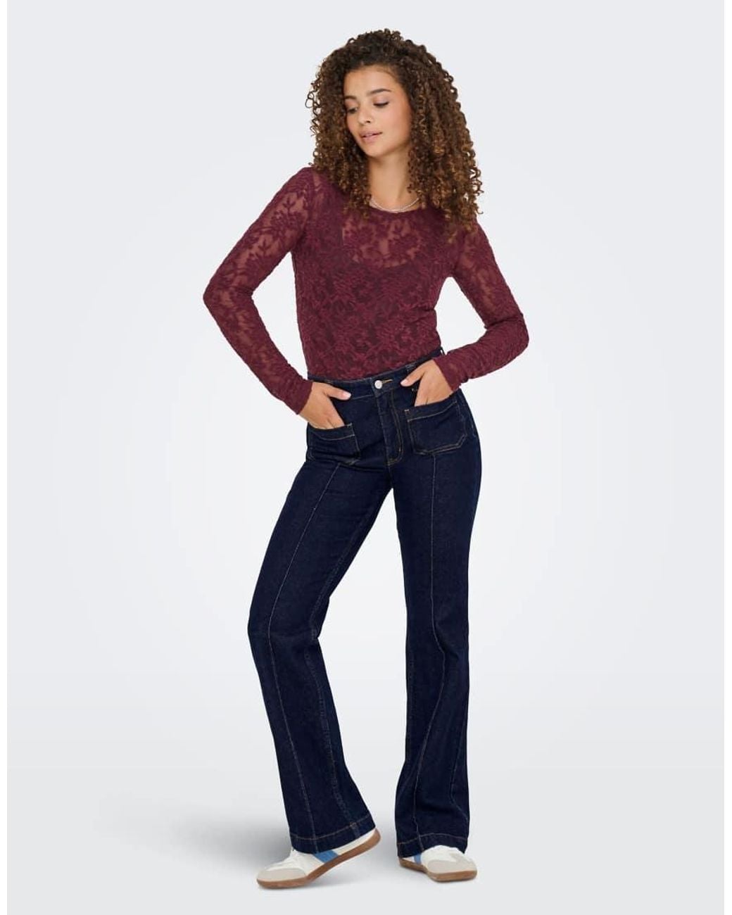 ONLY Blue Flared Fit Jeans