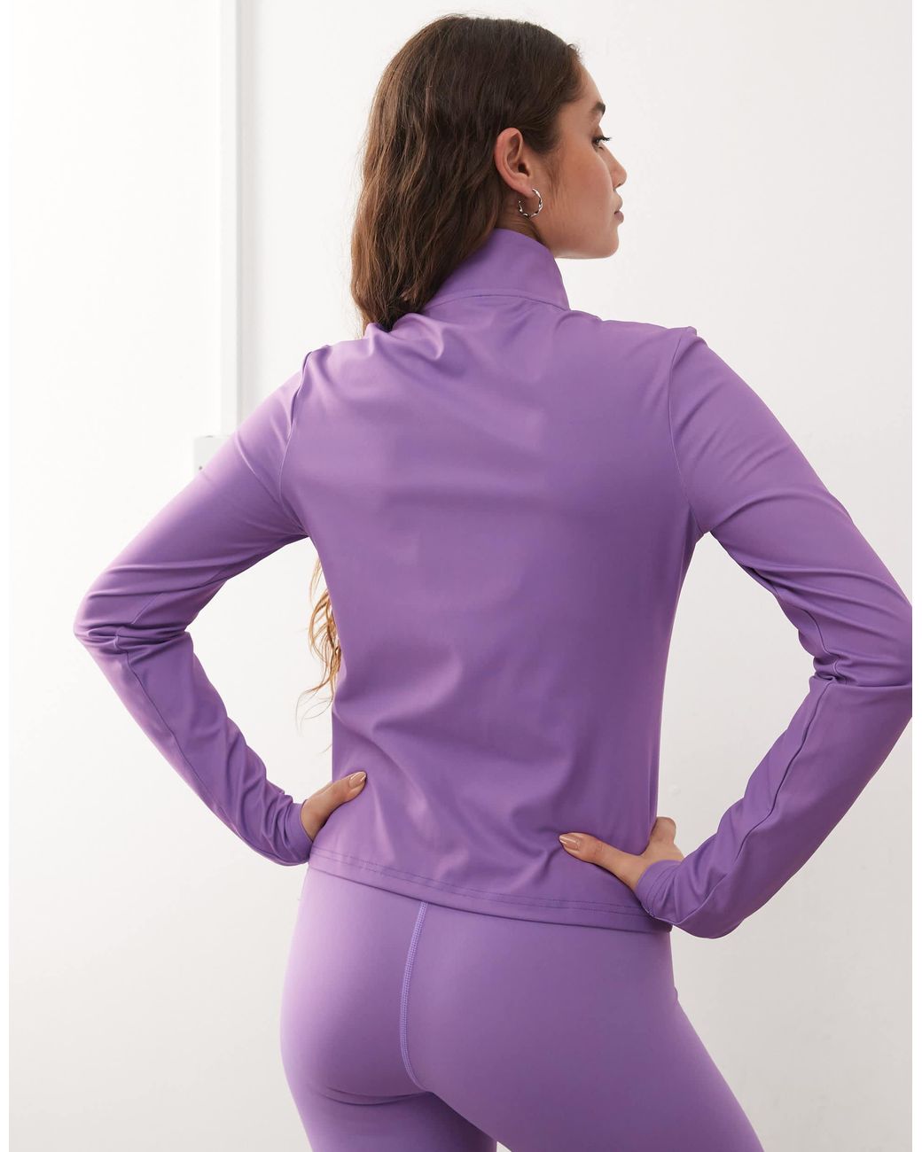 Infinite - veste courte à fermeture éclair OOSC en coloris Purple