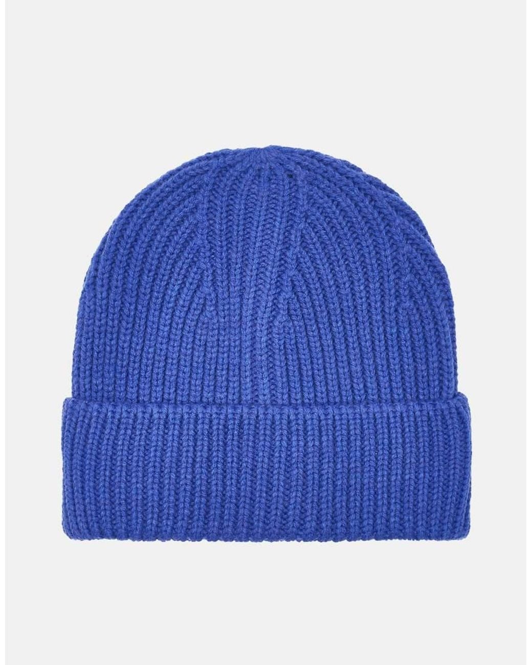 Pull&Bear Blue Chunky Knit Beanie for men