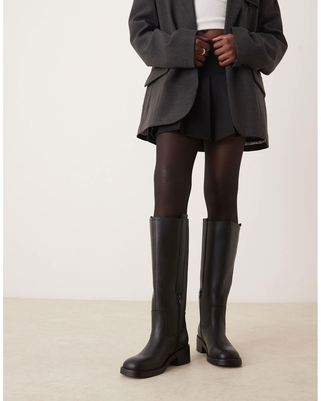 ASOS Black Conan Pull On Chunky Boots