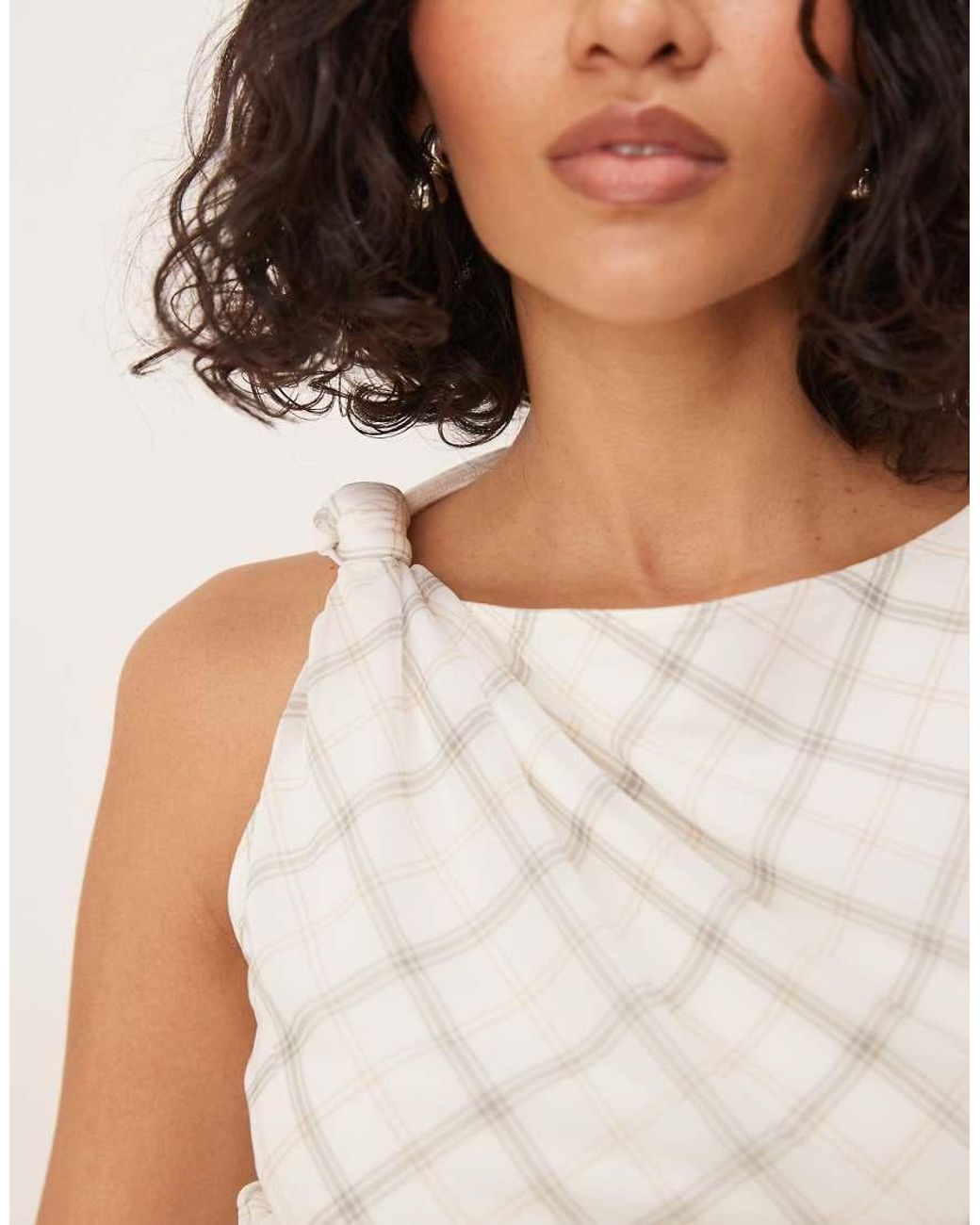 Abercrombie & Fitch Natural Layered Mini Dress