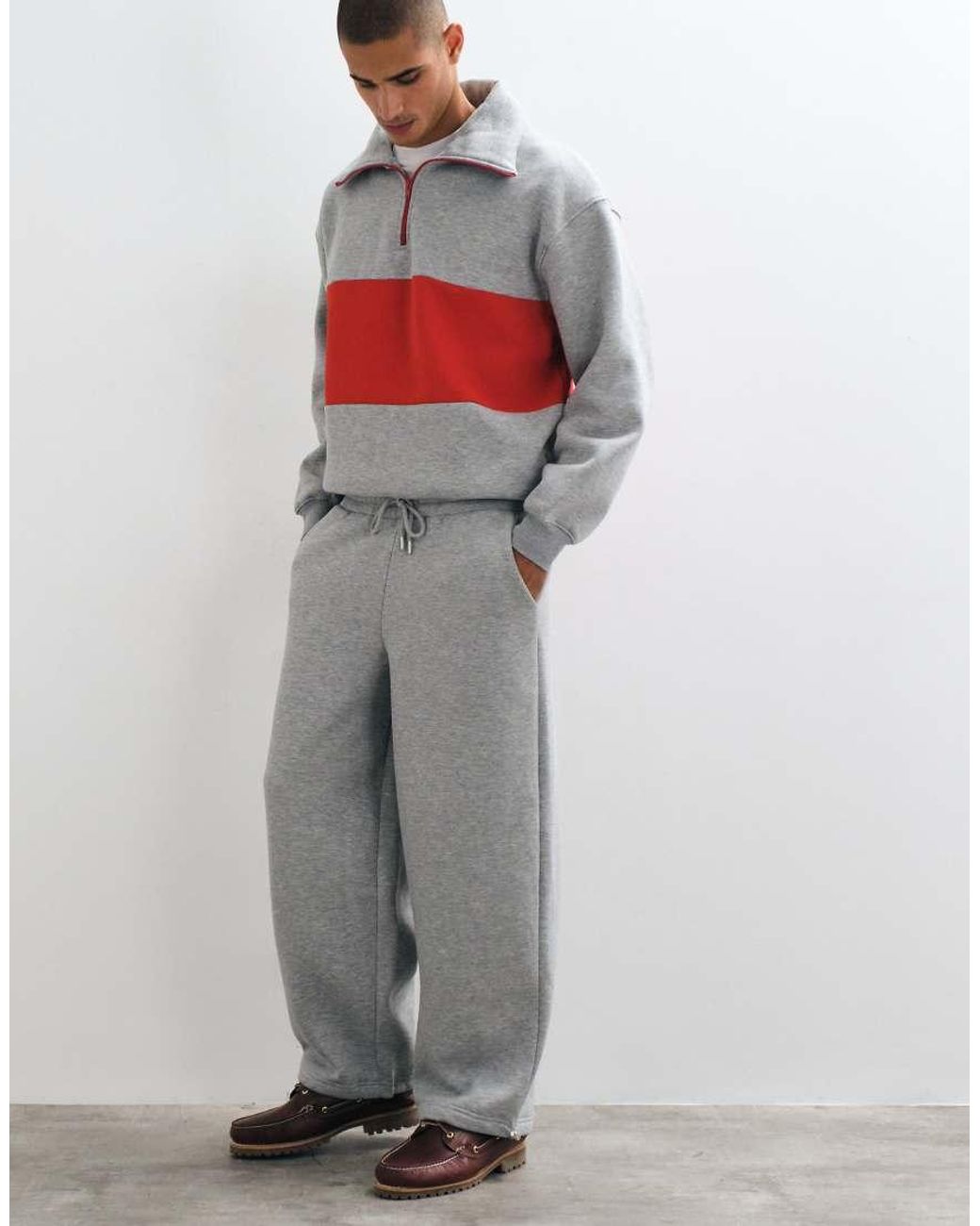 ASOS Gray Oversized Balloon jogger With Bungee Hem for men