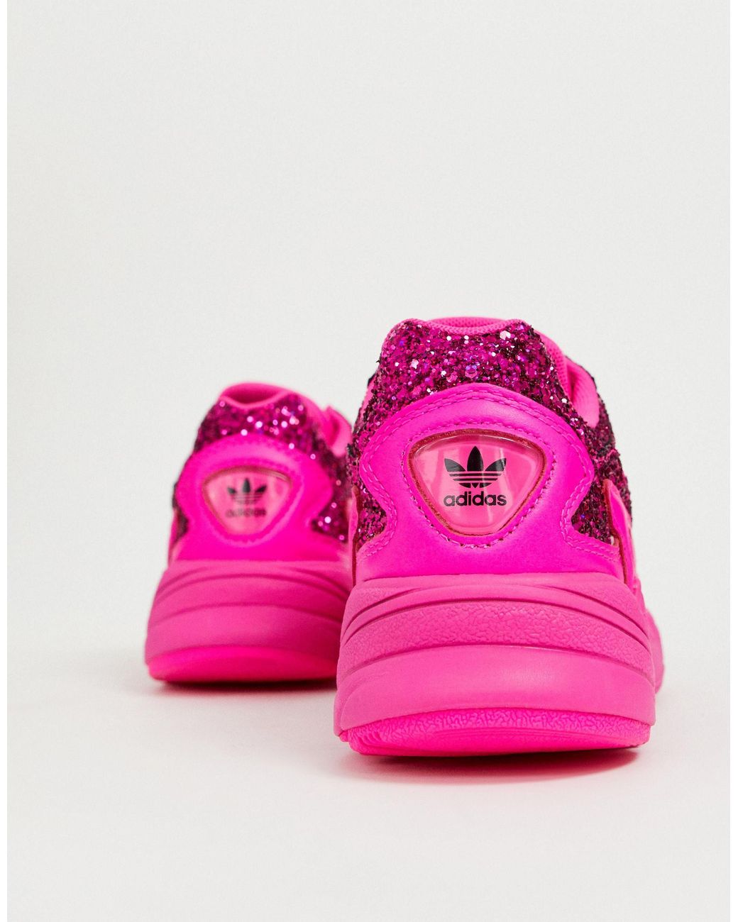 Originals Premium Pink Glitter Falcon Sneakers Lyst