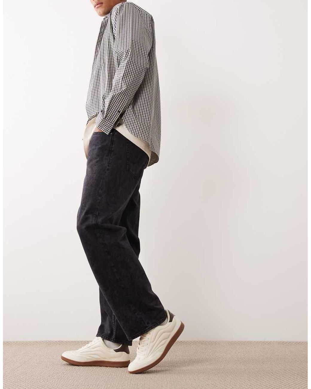 Jack & Jones White Alex baggy Fit Jeans for men