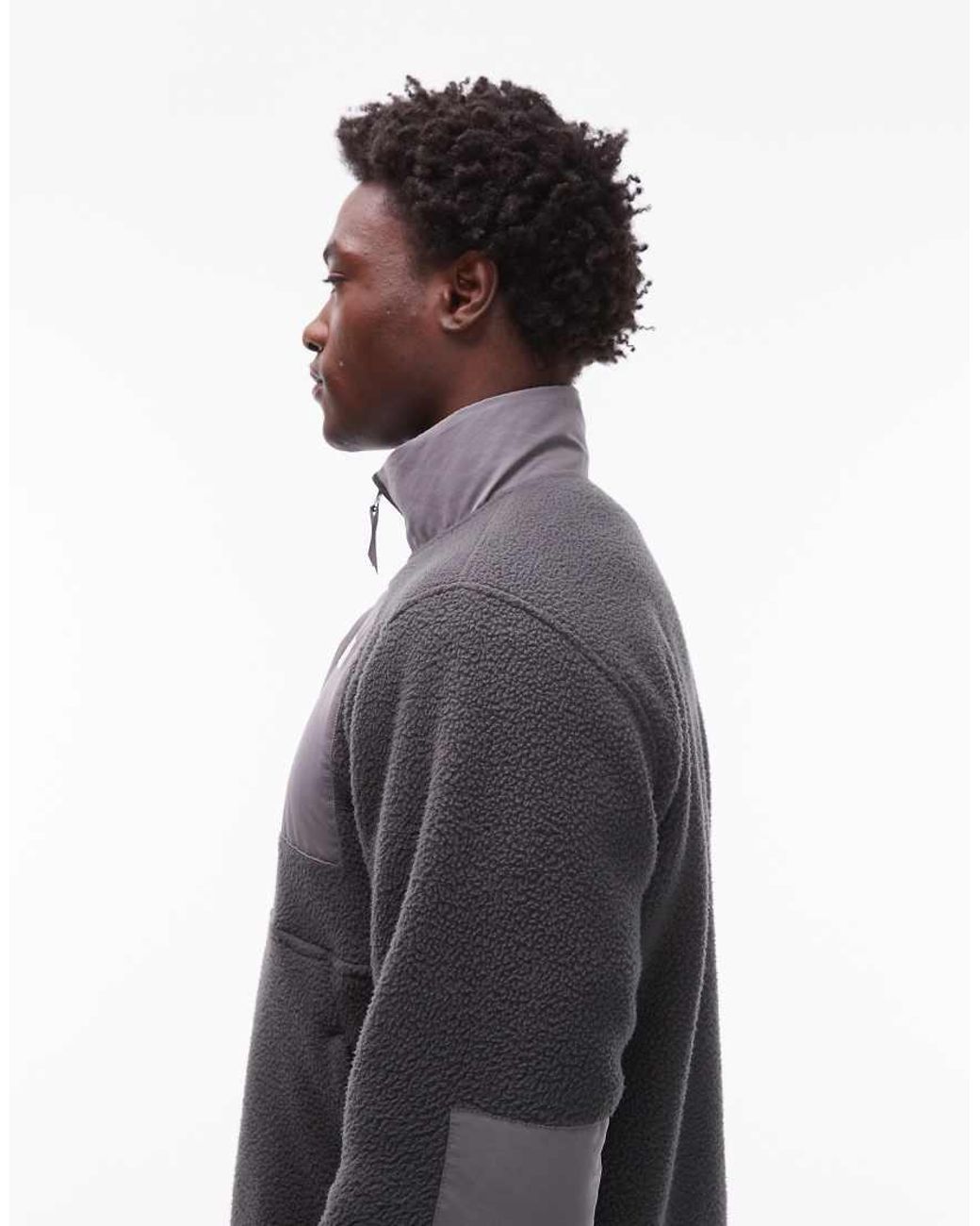 The North Face Gray Yumiori Off Peak Full Zip Colourblock Heavy Fleece Jacket
