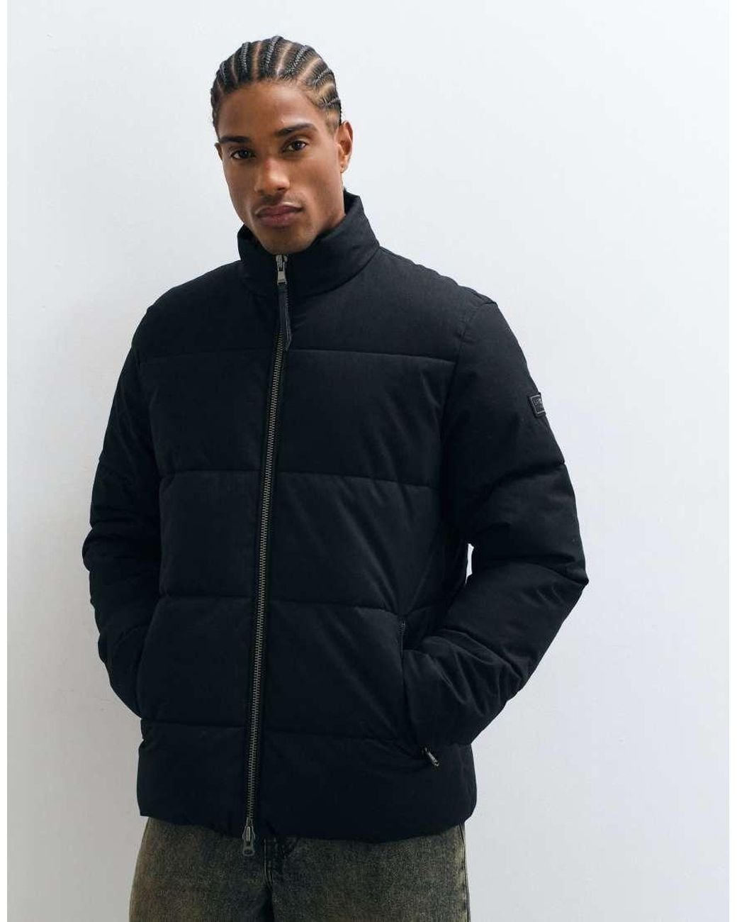 Barbour Black Tour Puffer Jacket for men