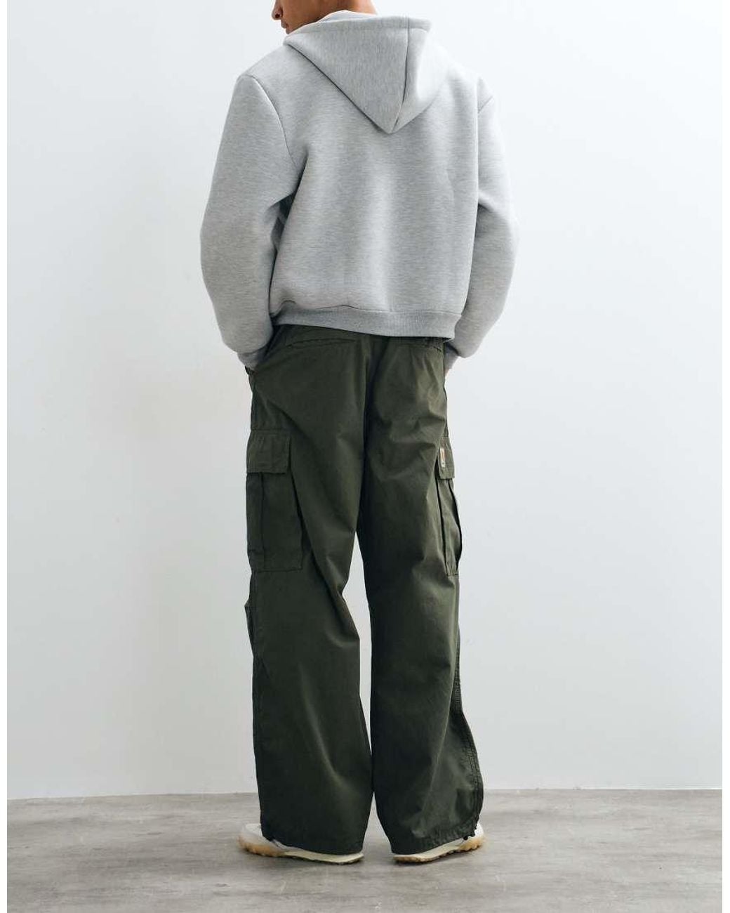 Carhartt Gray Mandler Extra-loose baggy Cargo Pant for men
