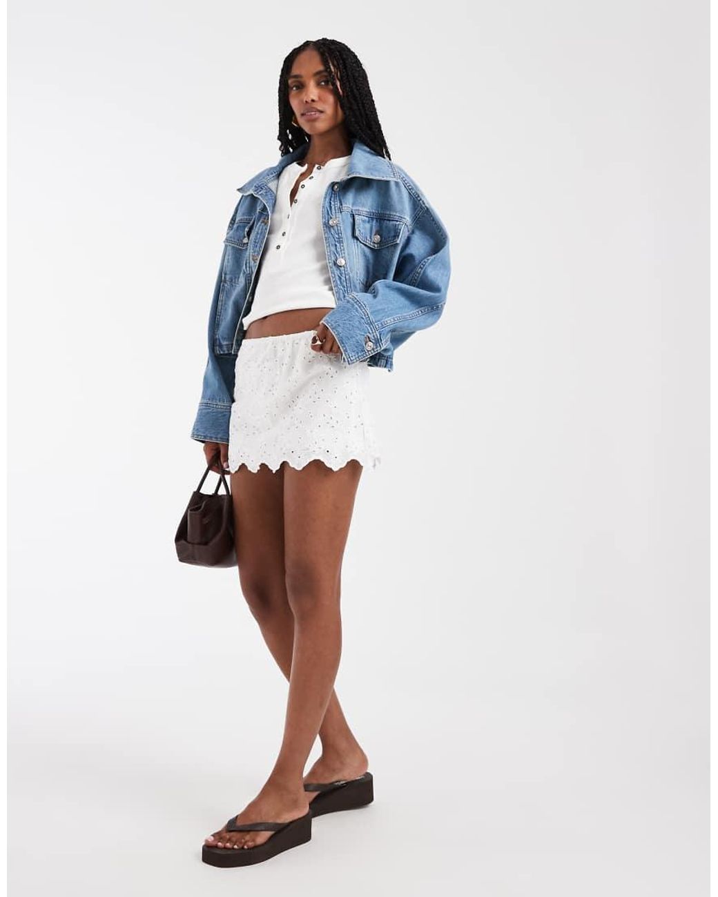 Free People Blue Eyes On You Skort