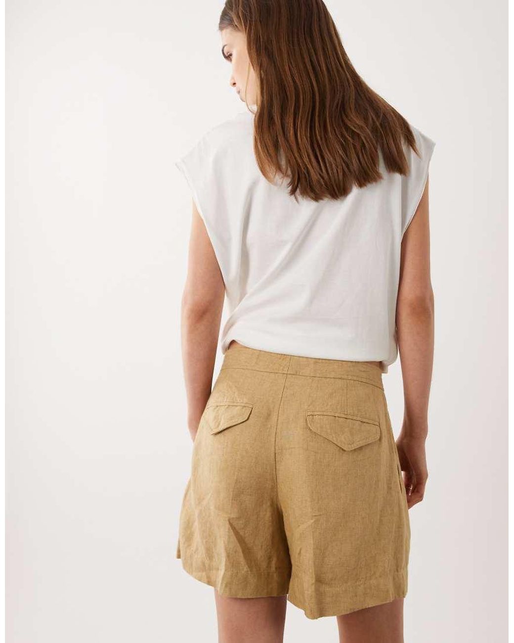 Polo Ralph Lauren White Linen Look Woven Shorts