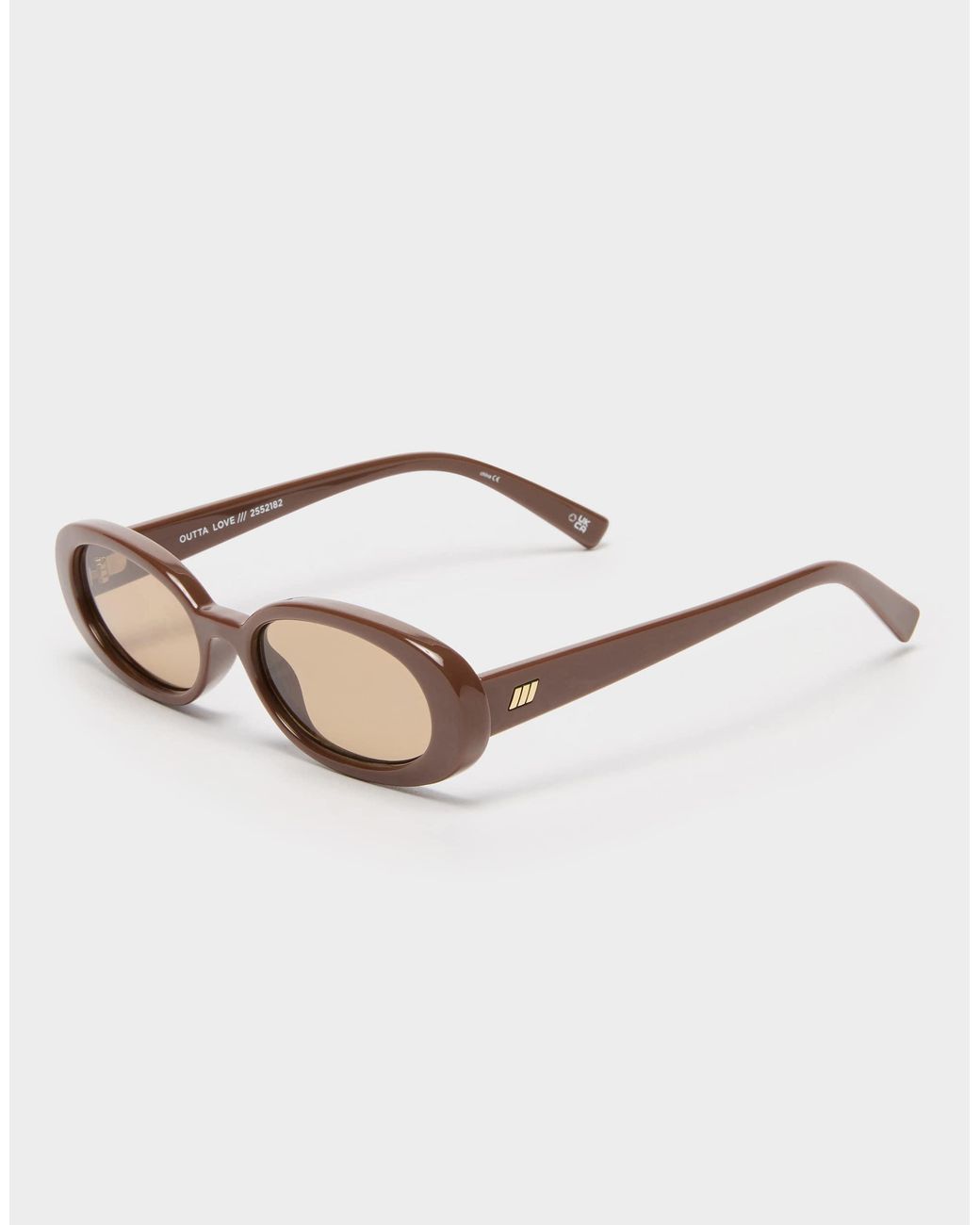 Le Specs Black – outta love – ovale sonnenbrille