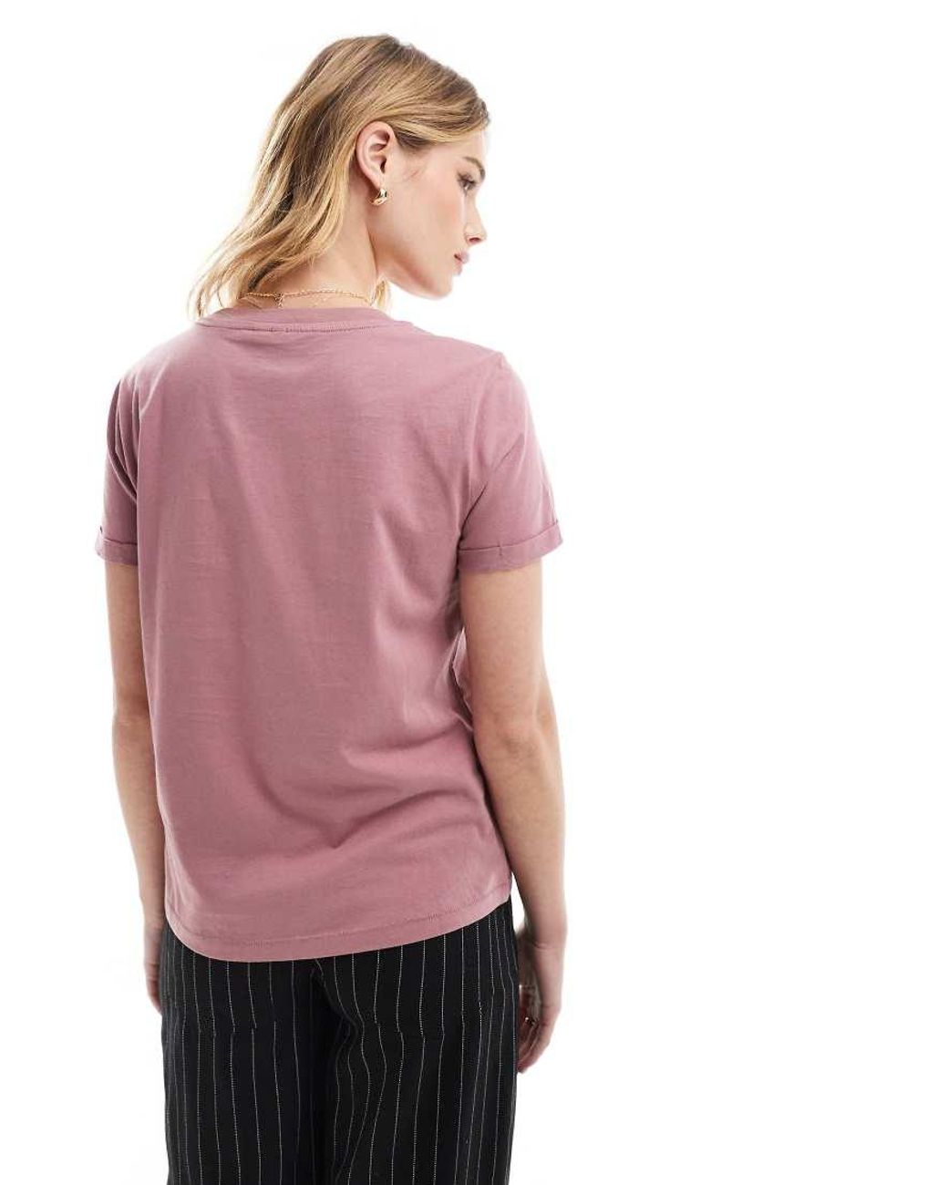 T-Shirt Con Risvolti di Vero Moda in Pink