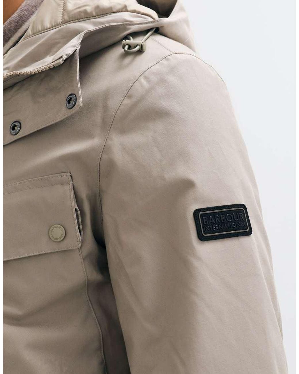 Barbour Natural Endley Waterproof Hooded Jacket for men