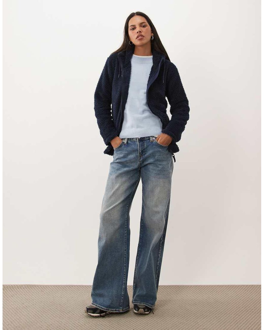 Regatta Blue Hooded Evelina Fleece