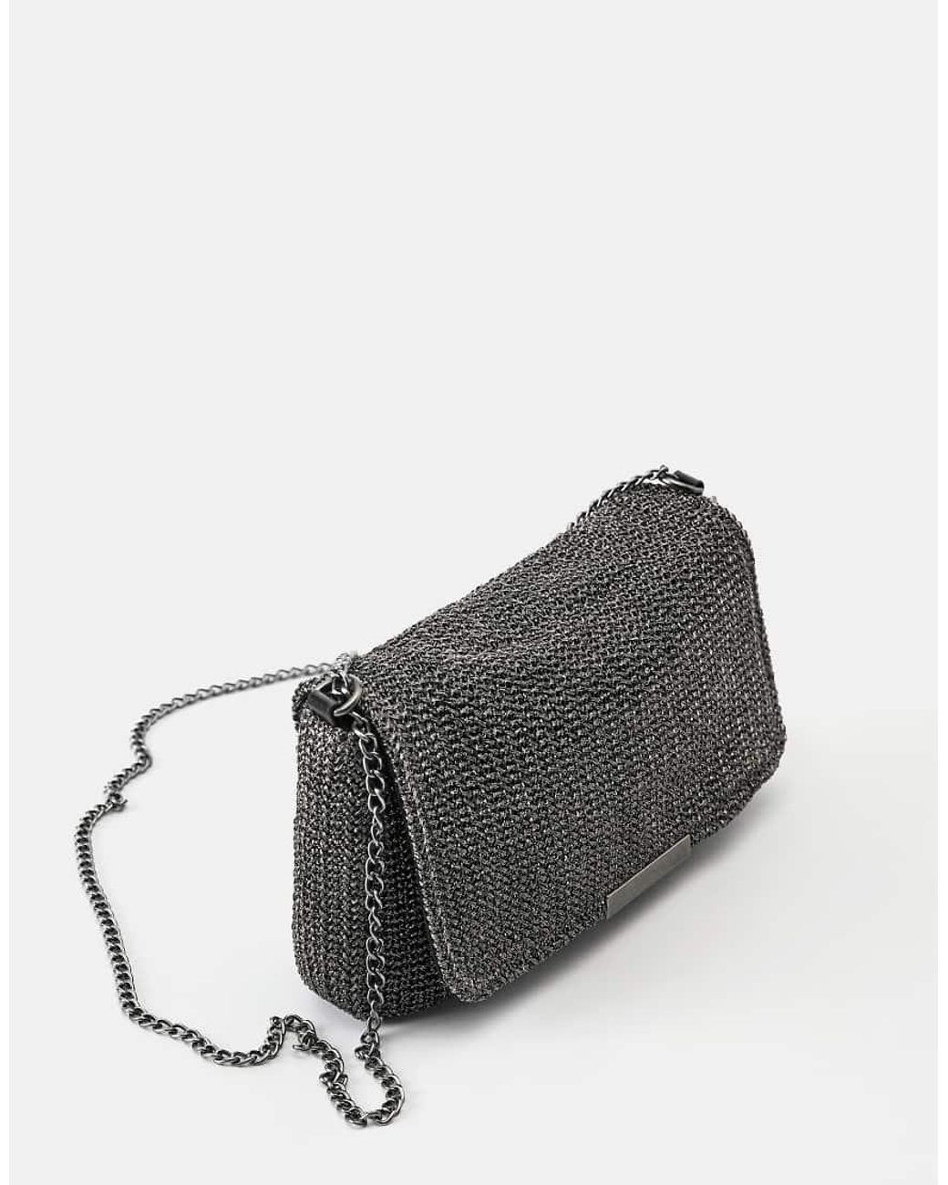 Pull&Bear Schoudertas Met Structuur in het Gray