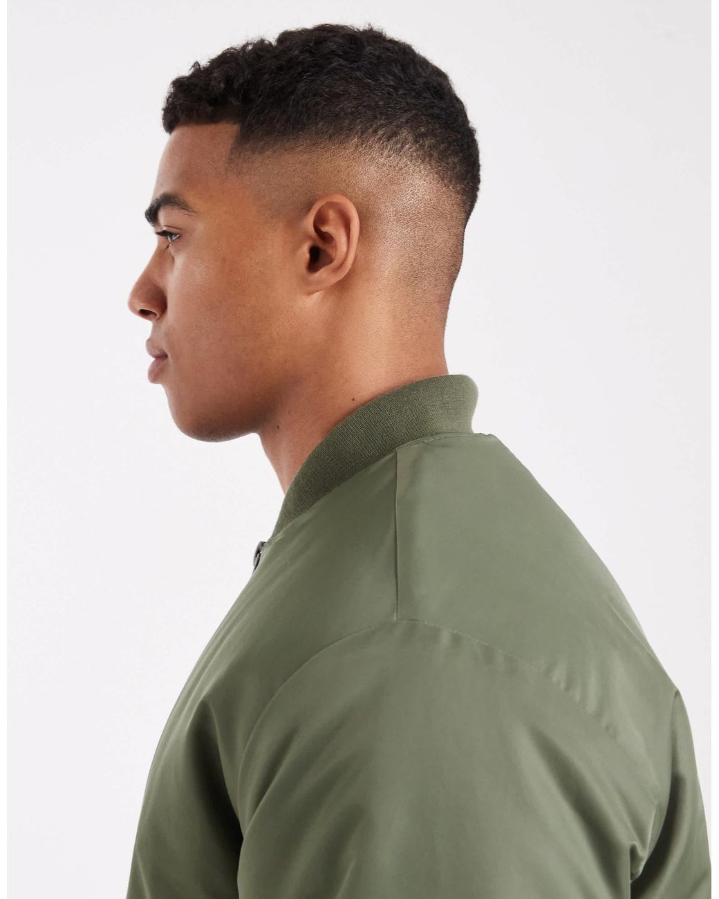 ASOS – ma1 – khaki bomberjacke in Green für Herren