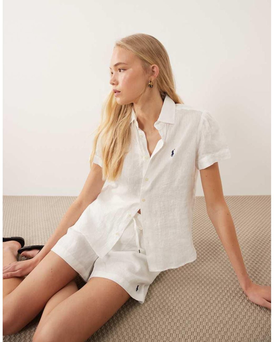 Polo Ralph Lauren Natural Woven Short Sleeve Sport Shirt
