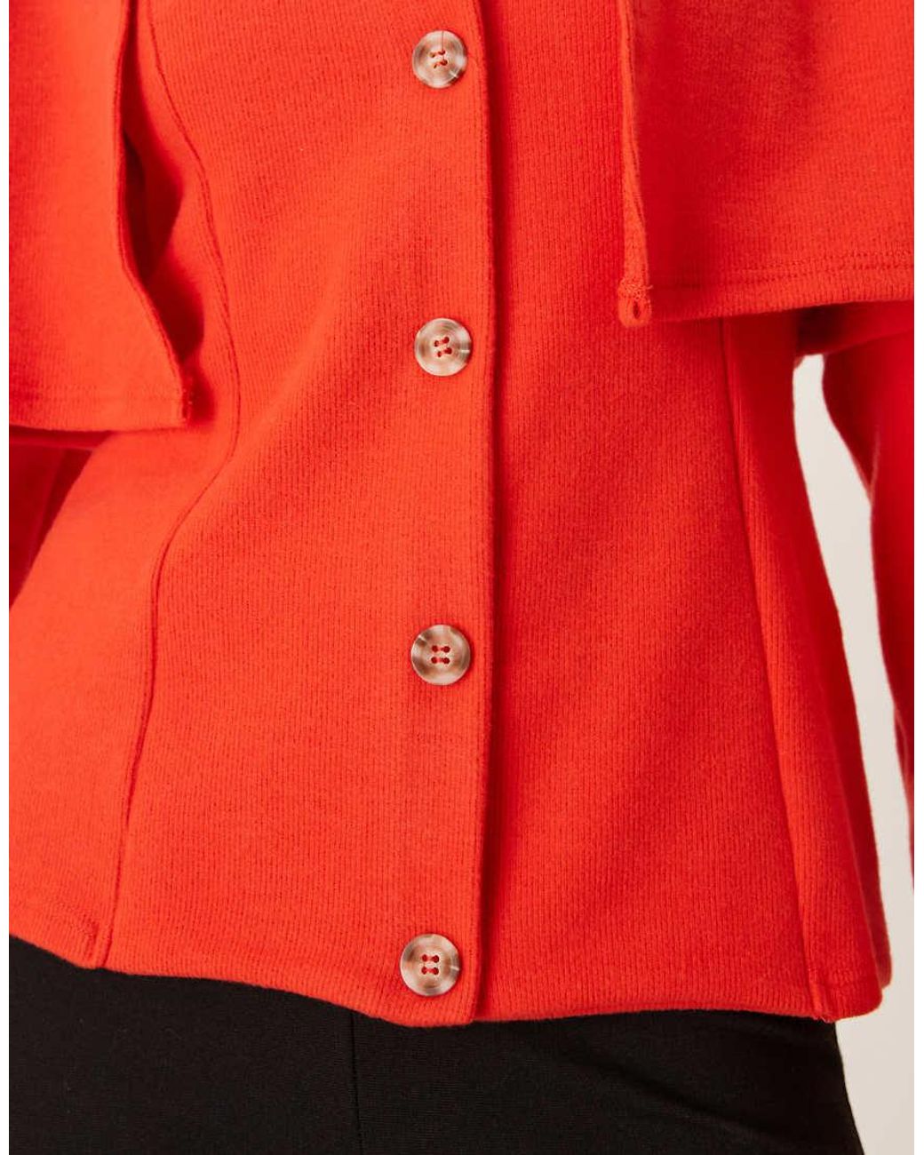 ASOS Red 2-in-1 Bandeau & Cardi Set