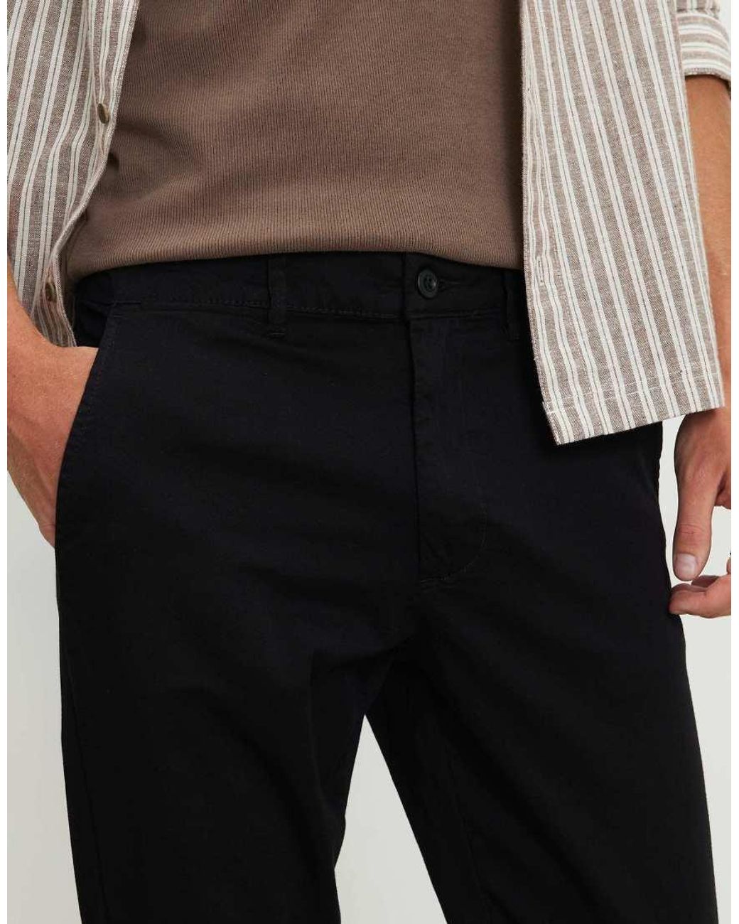 River Island White Skinny Fit Chino Trousers for men