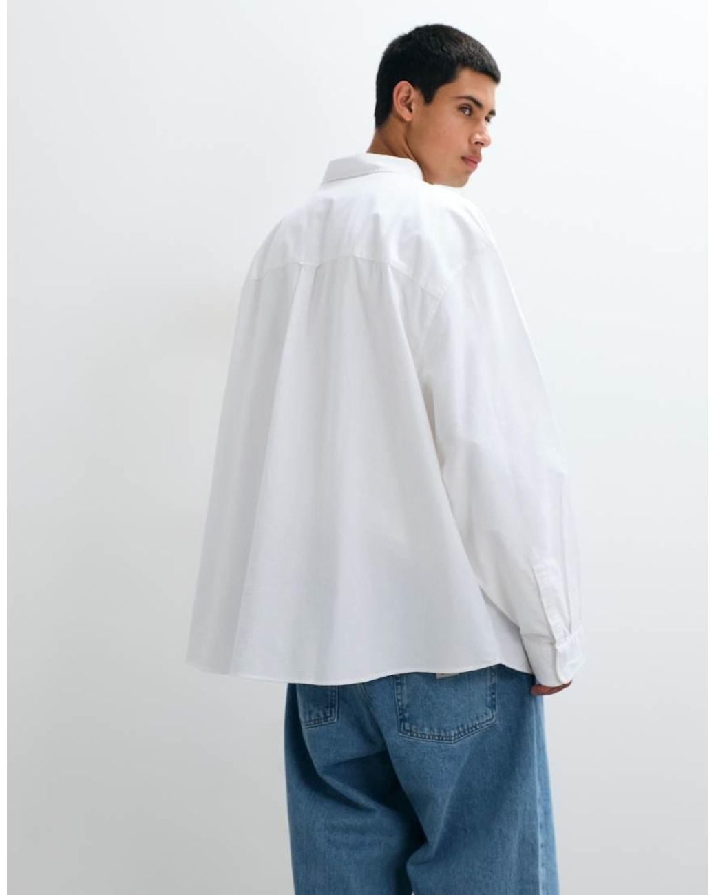 ASOS White Oversized Oxford Shirt for men