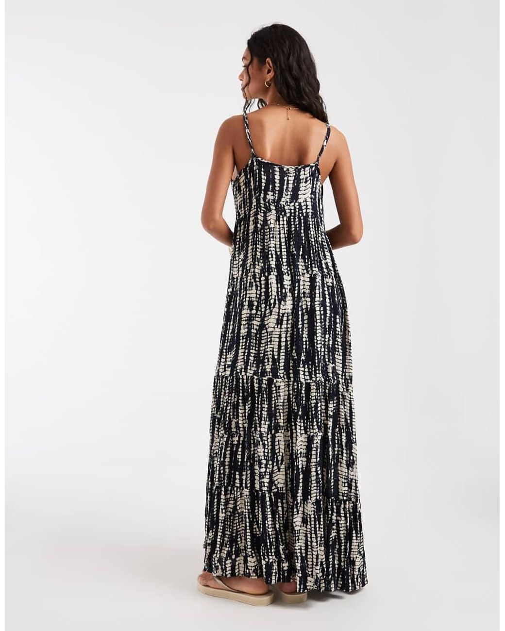 ONLY White Tiered Maxi Dress