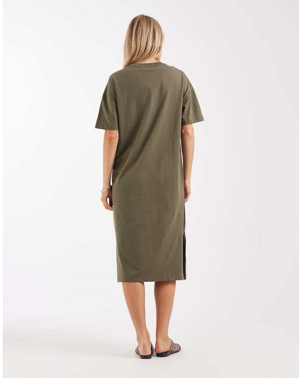 Vero Moda Green Oversized T-Shirt Dress