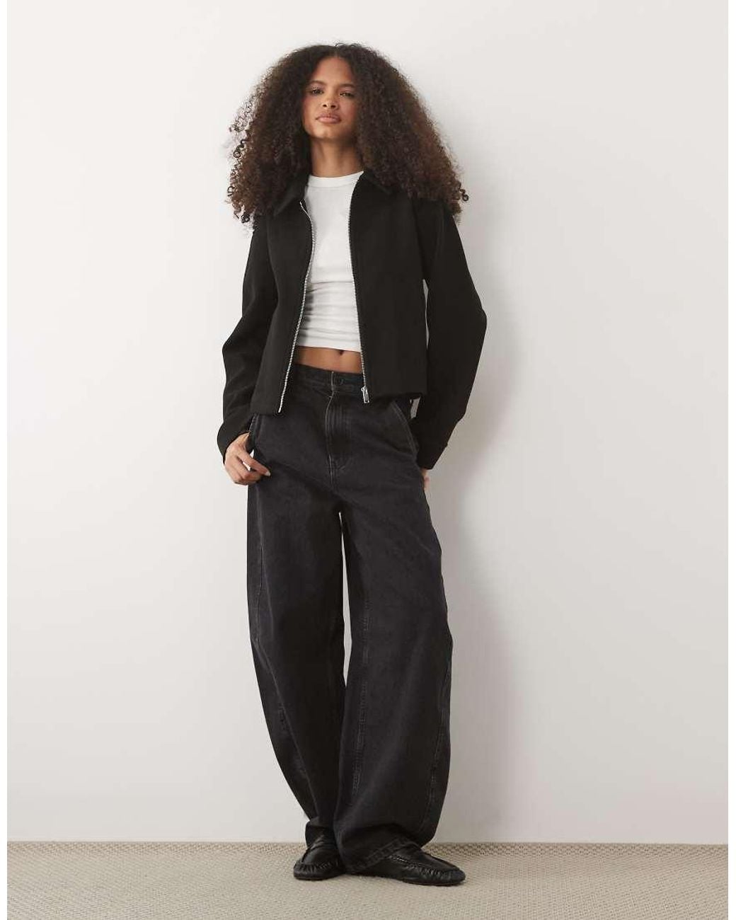 New Look Black Zip Through Jacket