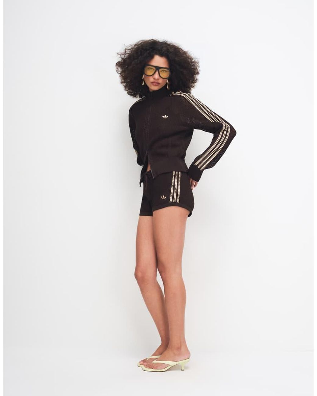 Adidas Originals Black Crochet Shorts