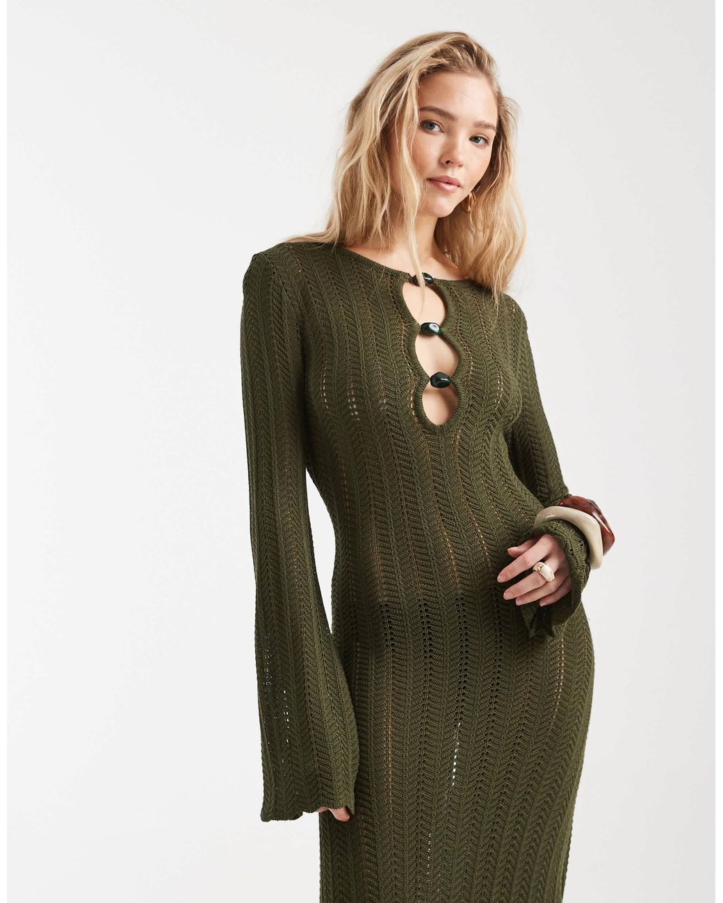Robe 4th & Reckless en coloris Green