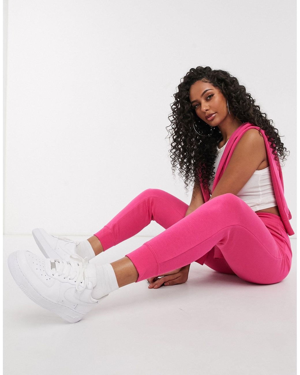 Nike Baumwolle – Essentials – Schmale Jogginghose in Pink | Lyst AT