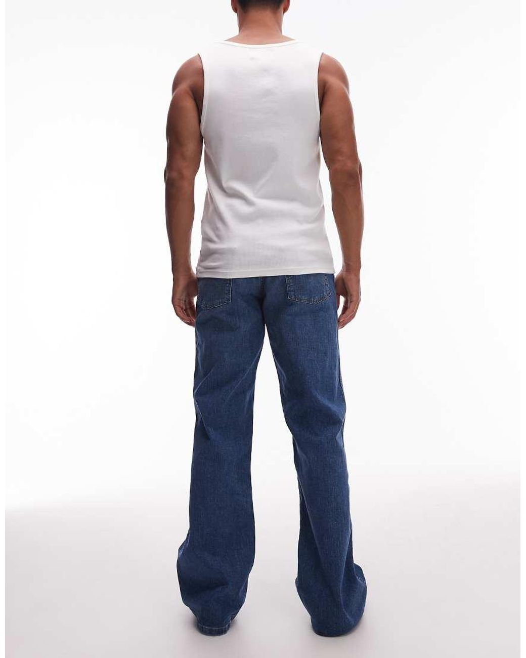 Wrangler Blue Loose Bootcut Jean for men