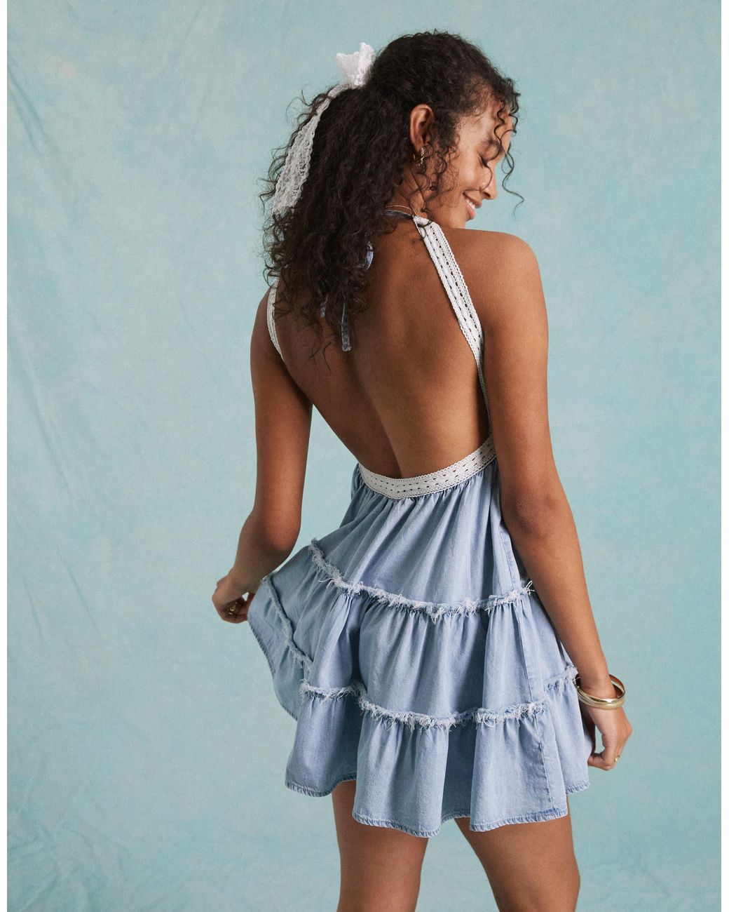 Miss selfridge blue dress hotsell
