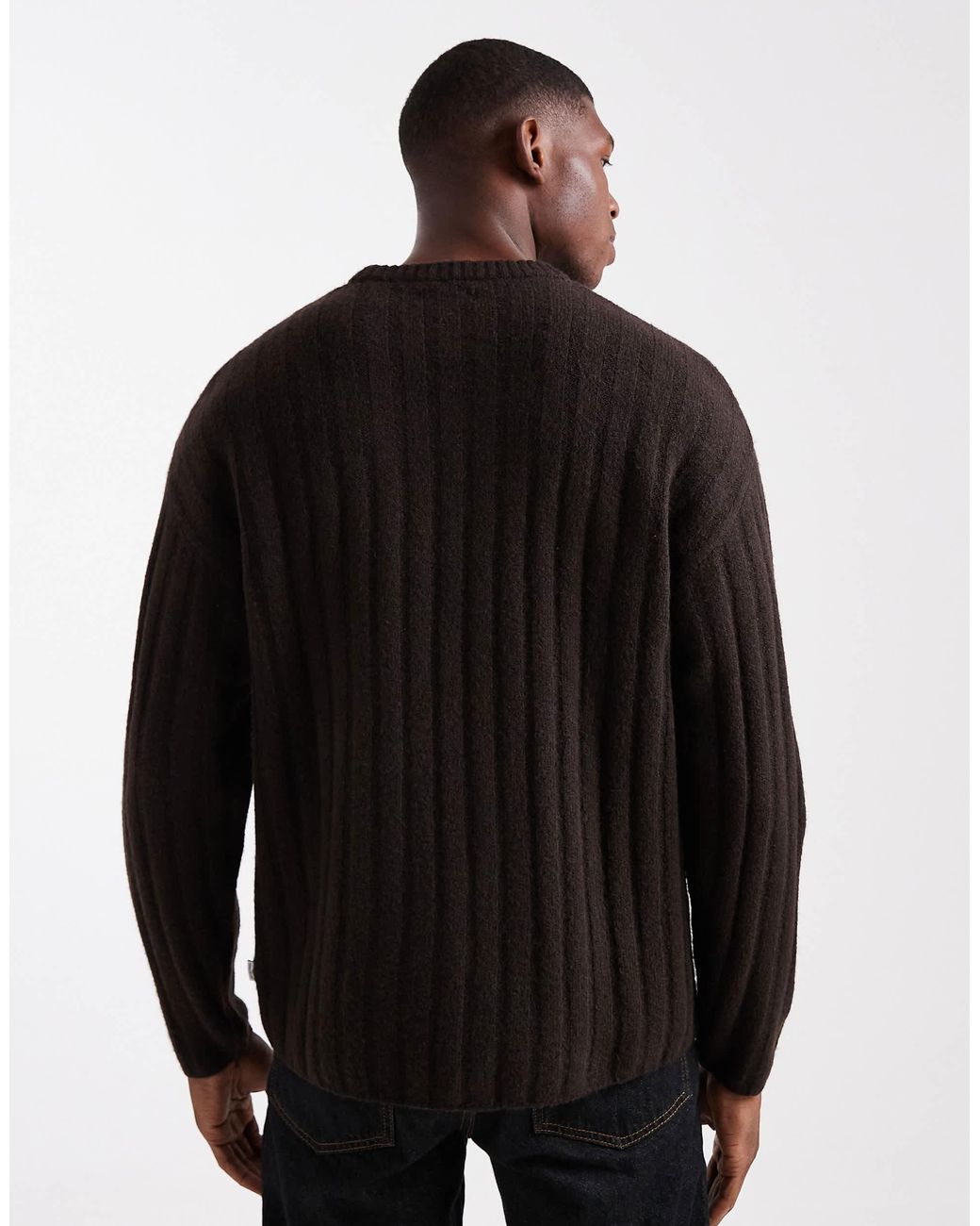 Jack & Jones – oversize-pullover in Black für Herren