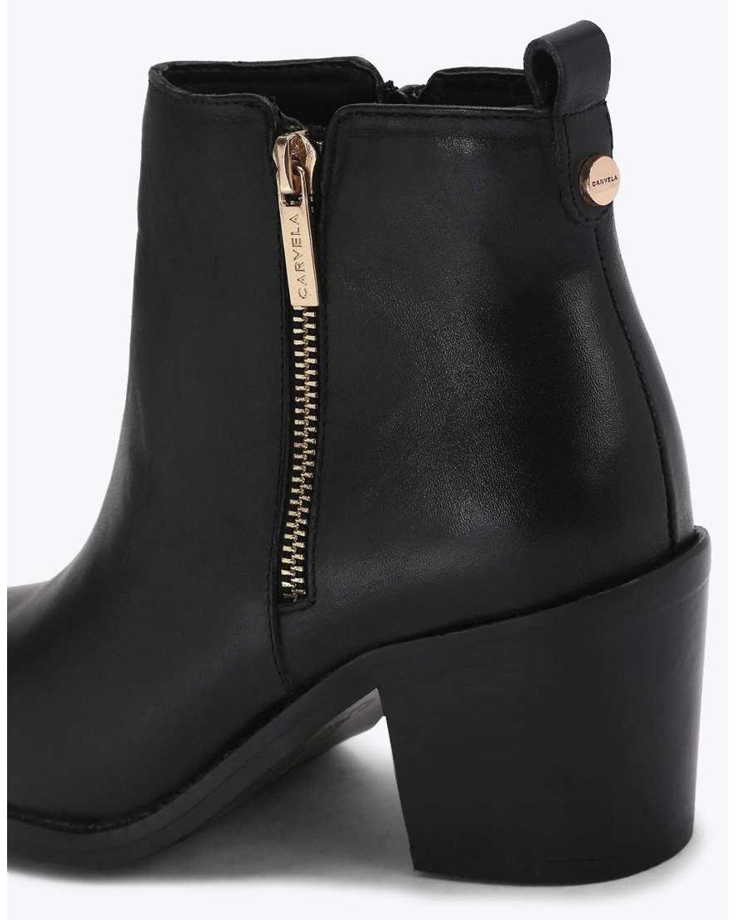 Carvela Kurt Geiger Black Secilly Low Ankle Boots