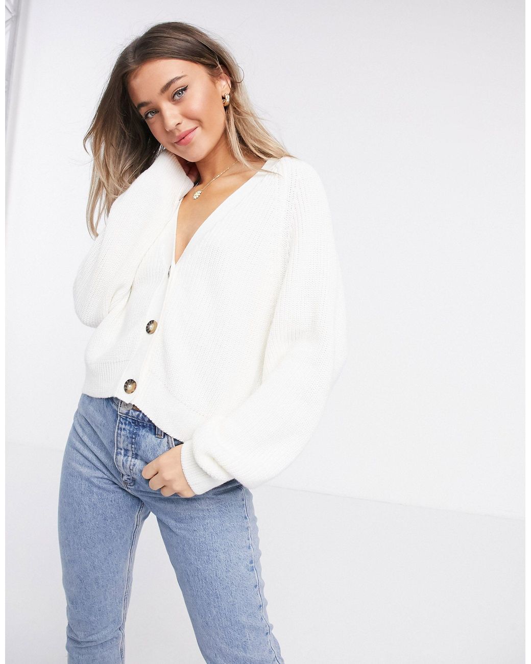 monki ribbed cardigan