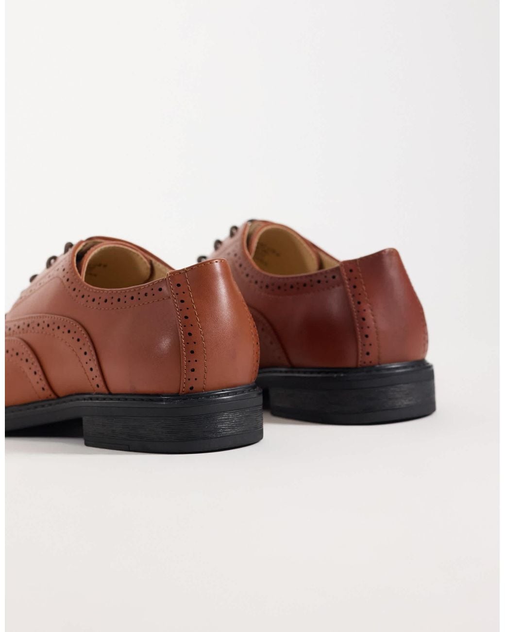 ASOS Black Brogue Shoes for men