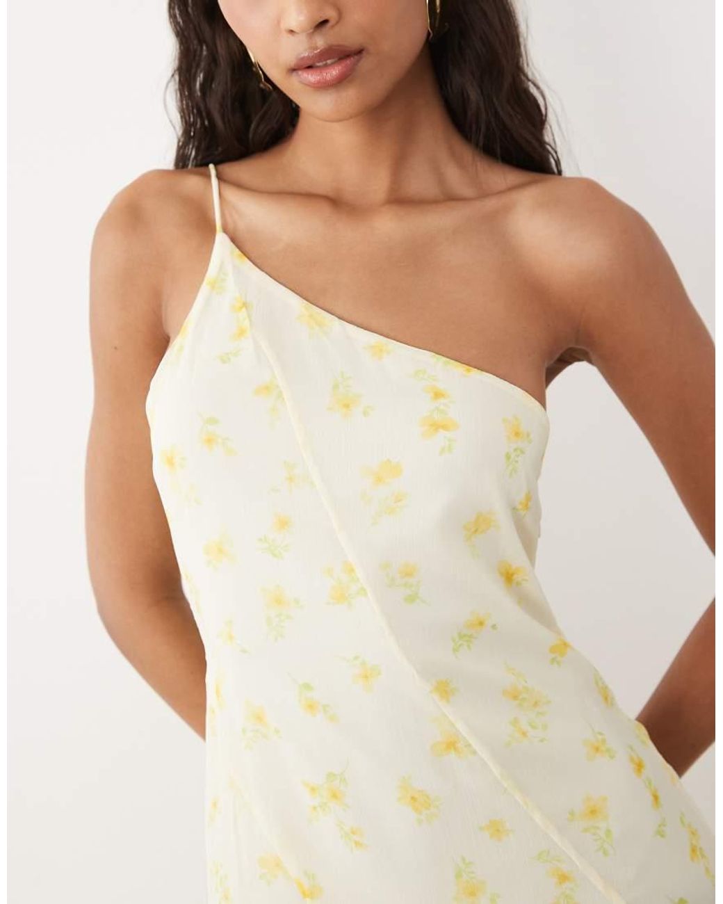Vila Natural One Shoulder Maxi Dress